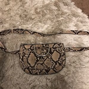 Zara snake print Belt bag